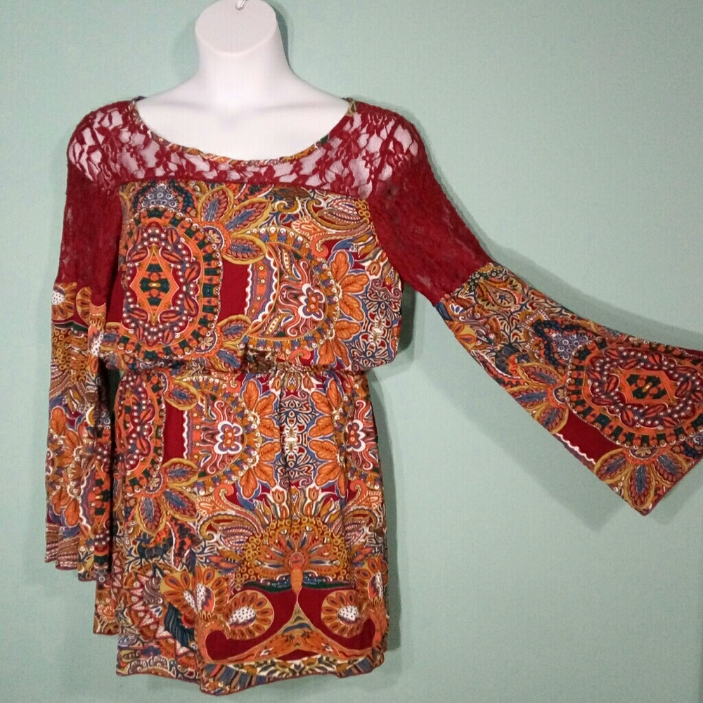 Stylebook Boho Lace Detail Dress